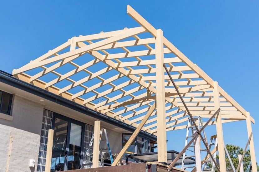Roofed deck extention | Midcon Residential Outdoor Construction Company Newcastle and Central Coast